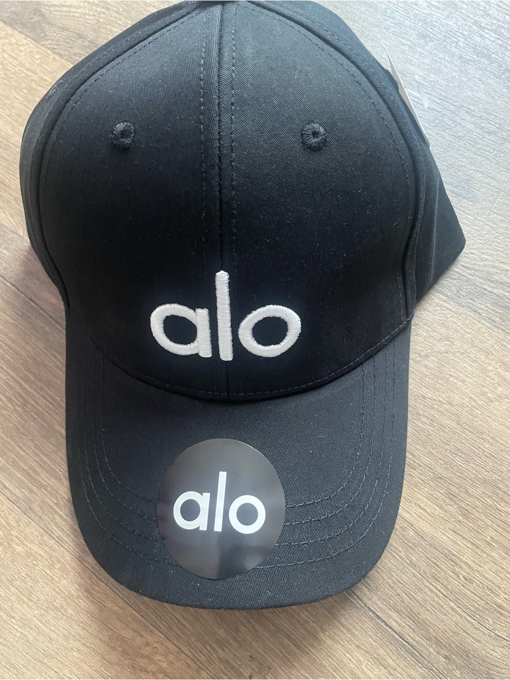 Alo Black Logo Baseball Cap